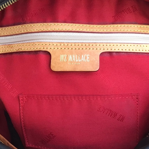 MZ Wallace Black Gramercy Satchel Crossbody Handbag - Picture 11 of 12